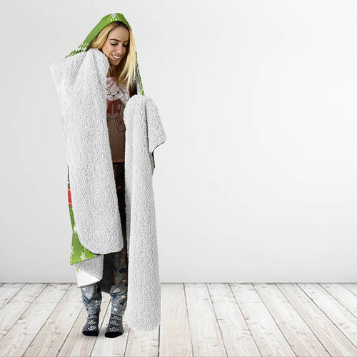 New Zealand Tuatara Christmas Hooded Blanket Maori Inspired Knitted Patterns