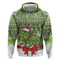 New Zealand Tuatara Christmas Hoodie Maori Inspired Knitted Patterns