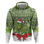New Zealand Tuatara Christmas Hoodie Maori Inspired Knitted Patterns