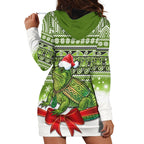 New Zealand Tuatara Christmas Hoodie Dress Maori Inspired Knitted Patterns