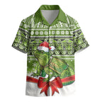 New Zealand Tuatara Christmas Kid Hawaiian Shirt Maori Inspired Knitted Patterns