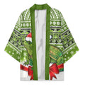 New Zealand Tuatara Christmas Kimono Maori Inspired Knitted Patterns