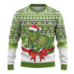 New Zealand Tuatara Christmas Ugly Christmas Sweater Maori Inspired Knitted Patterns