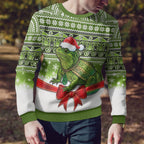 New Zealand Tuatara Christmas Ugly Christmas Sweater Maori Inspired Knitted Patterns