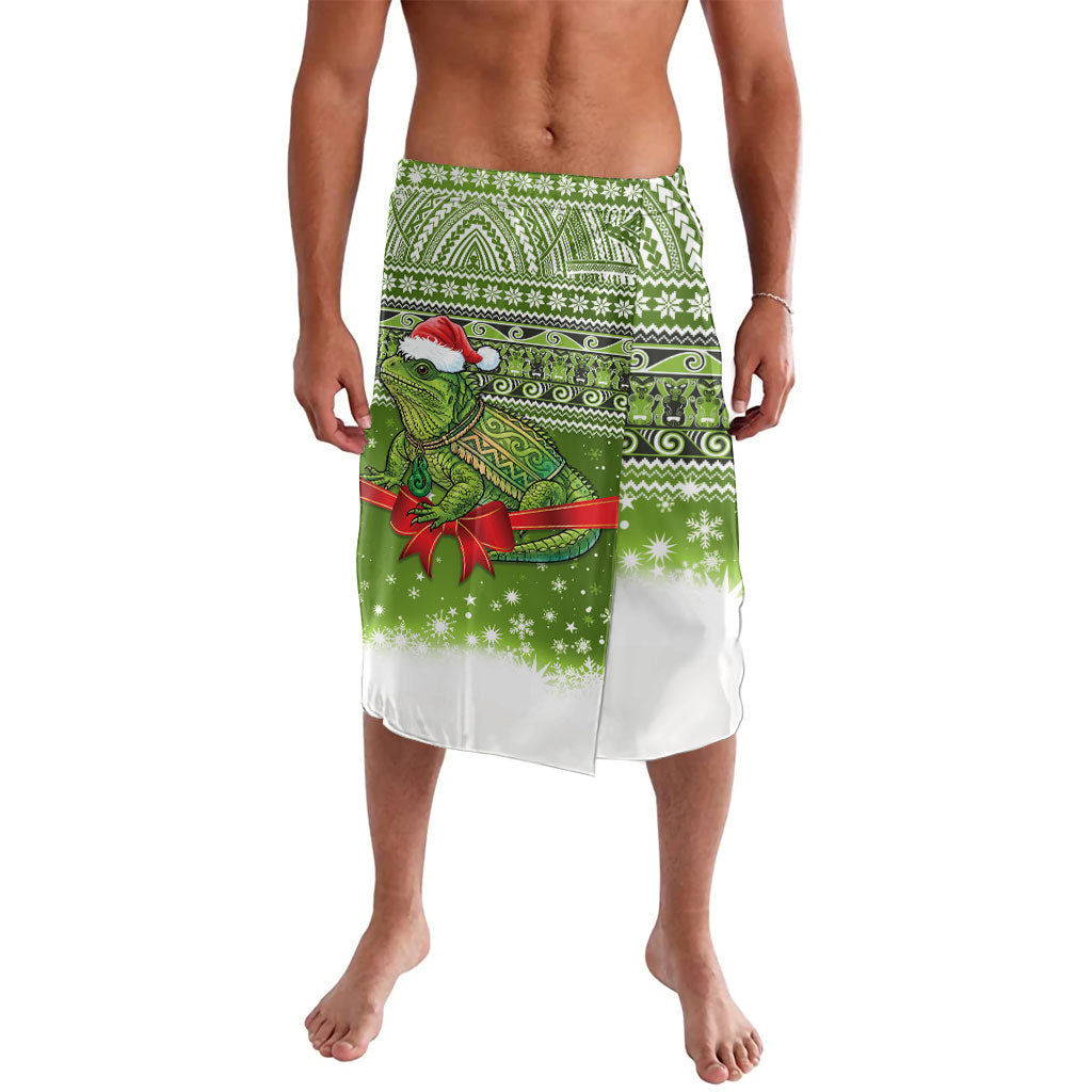 New Zealand Tuatara Christmas Lavalava Maori Inspired Knitted Patterns