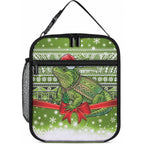 New Zealand Tuatara Christmas Lunch Bag Maori Inspired Knitted Patterns