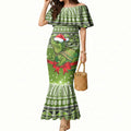 New Zealand Tuatara Christmas Mermaid Dress Maori Inspired Knitted Patterns
