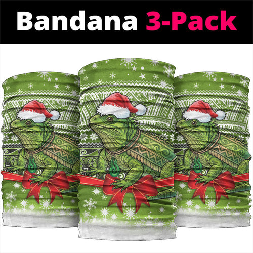 New Zealand Tuatara Christmas Neck Gaiter Maori Inspired Knitted Patterns