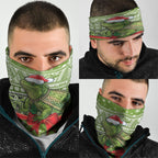 New Zealand Tuatara Christmas Neck Gaiter Maori Inspired Knitted Patterns