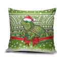 New Zealand Tuatara Christmas Pillow Cover Maori Inspired Knitted Patterns