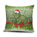 New Zealand Tuatara Christmas Pillow Cover Maori Inspired Knitted Patterns