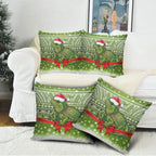 New Zealand Tuatara Christmas Pillow Cover Maori Inspired Knitted Patterns