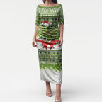 New Zealand Tuatara Christmas Puletasi Maori Inspired Knitted Patterns