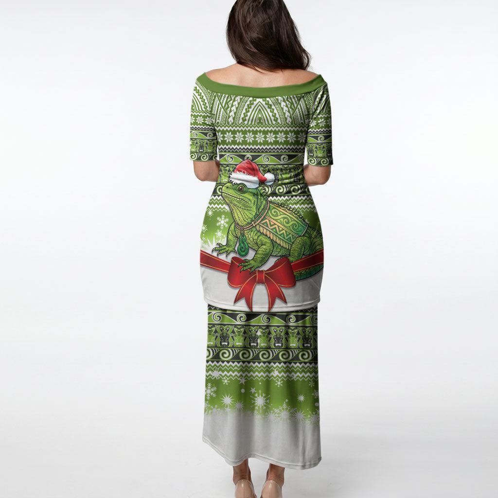 New Zealand Tuatara Christmas Puletasi Maori Inspired Knitted Patterns