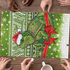 New Zealand Tuatara Christmas Puzzle Maori Inspired Knitted Patterns