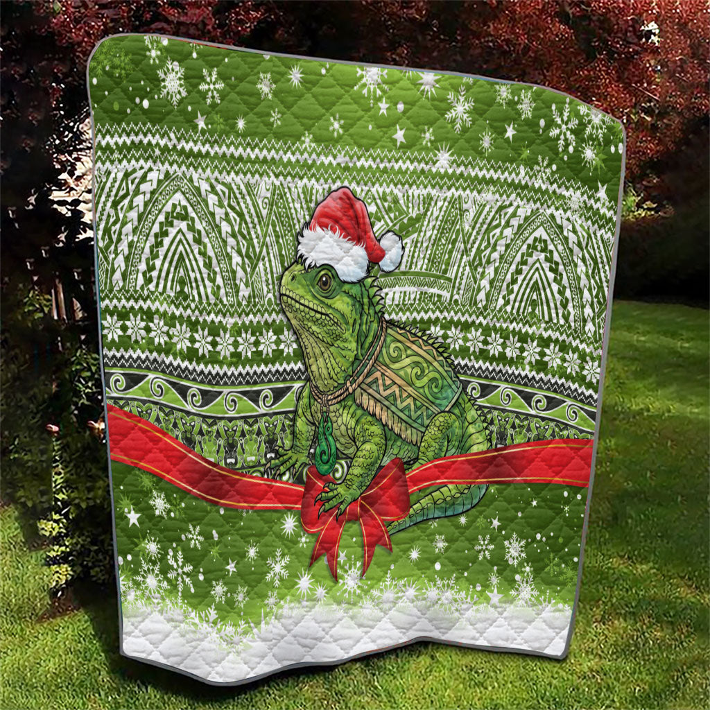 New Zealand Tuatara Christmas Quilt Maori Inspired Knitted Patterns