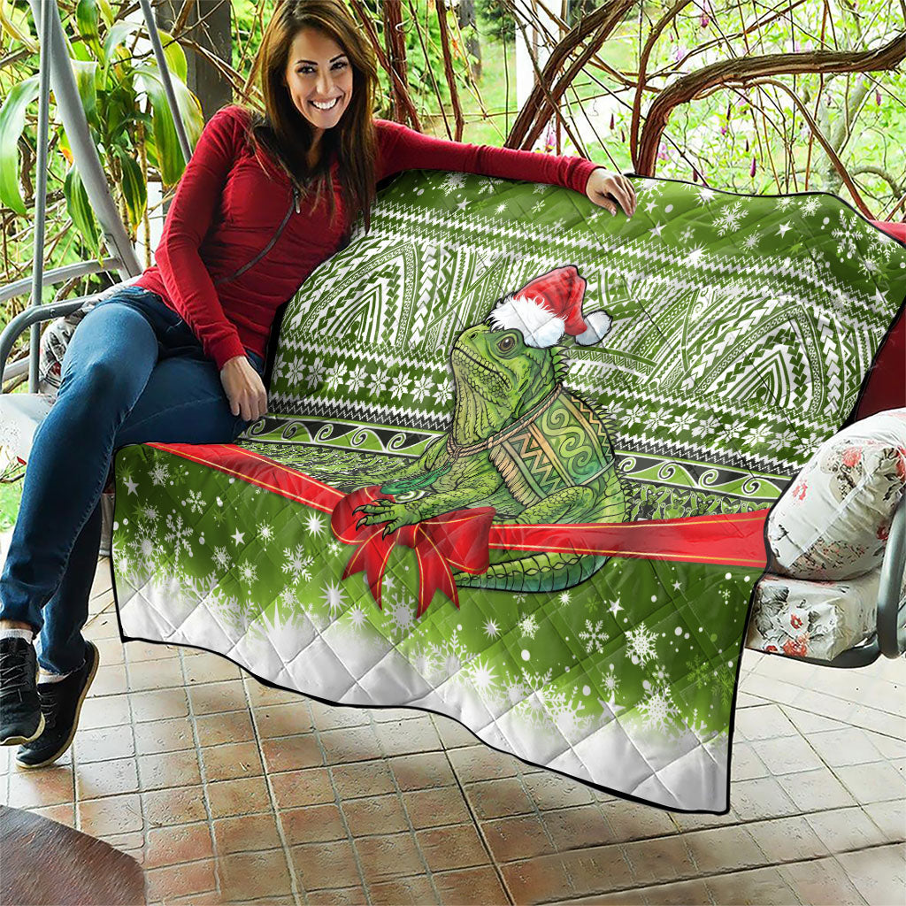 New Zealand Tuatara Christmas Quilt Maori Inspired Knitted Patterns