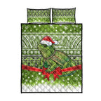 New Zealand Tuatara Christmas Quilt Bed Set Maori Inspired Knitted Patterns