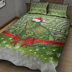 New Zealand Tuatara Christmas Quilt Bed Set Maori Inspired Knitted Patterns