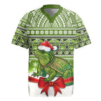 New Zealand Tuatara Christmas Rugby Jersey Maori Inspired Knitted Patterns
