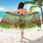 New Zealand Tuatara Christmas Sarong Maori Inspired Knitted Patterns
