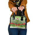 New Zealand Tuatara Christmas Shoulder Handbag Maori Inspired Knitted Patterns