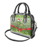 New Zealand Tuatara Christmas Shoulder Handbag Maori Inspired Knitted Patterns
