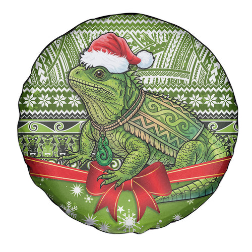 New Zealand Tuatara Christmas Spare Tire Cover Maori Inspired Knitted Patterns