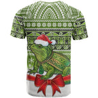 New Zealand Tuatara Christmas T Shirt Maori Inspired Knitted Patterns