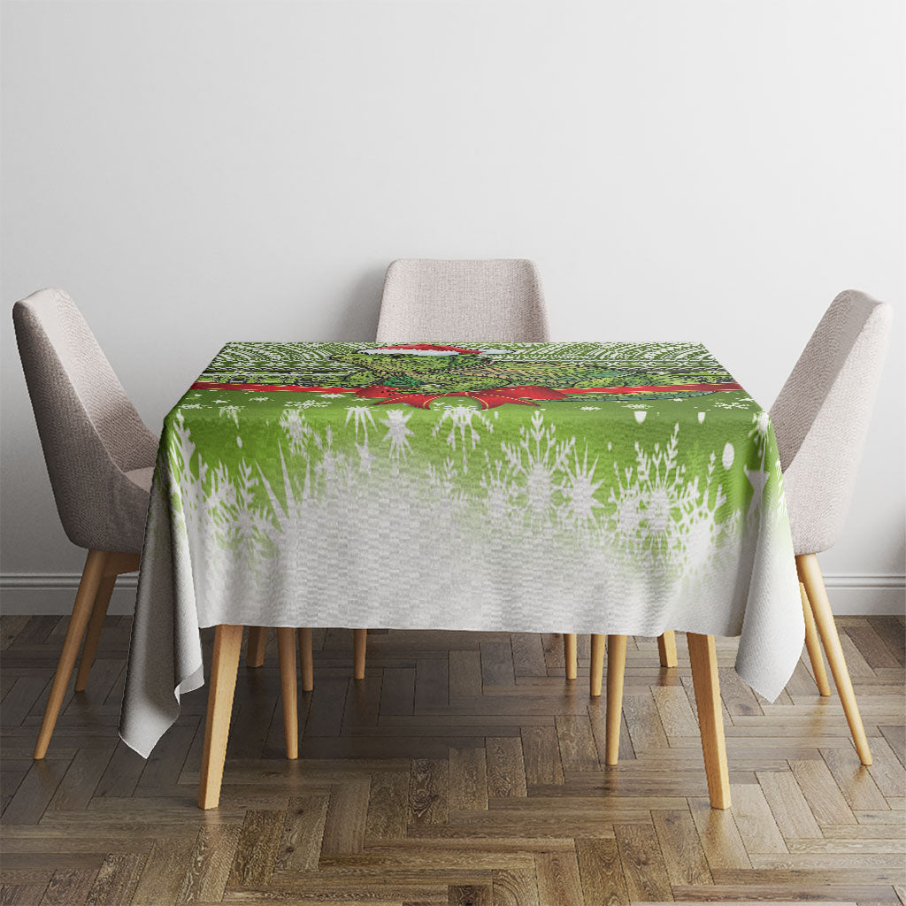 New Zealand Tuatara Christmas Tablecloth Maori Inspired Knitted Patterns