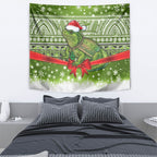 New Zealand Tuatara Christmas Tapestry Maori Inspired Knitted Patterns