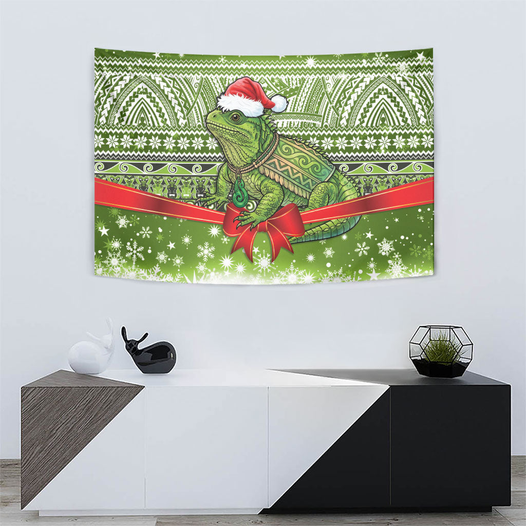 New Zealand Tuatara Christmas Tapestry Maori Inspired Knitted Patterns