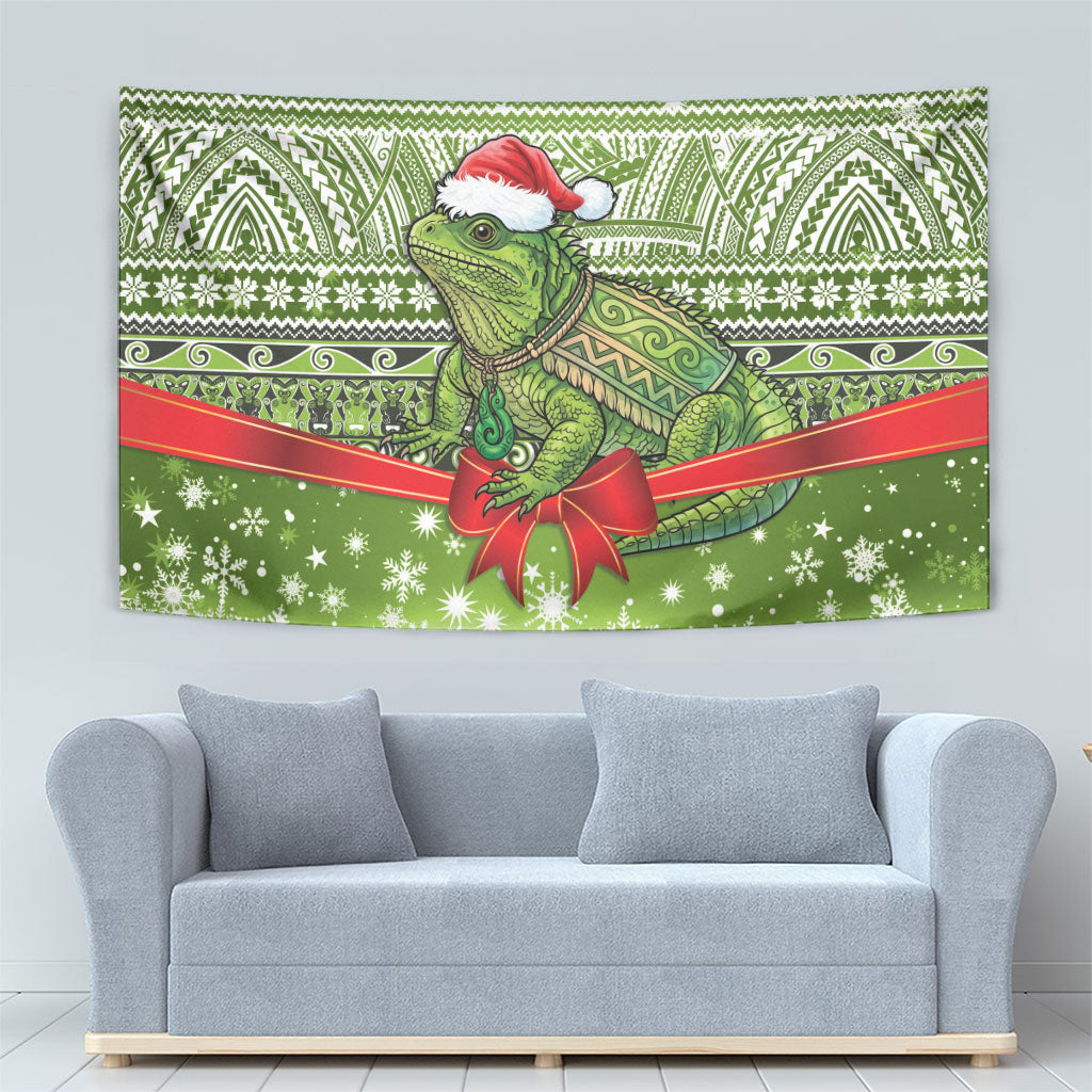 New Zealand Tuatara Christmas Tapestry Maori Inspired Knitted Patterns