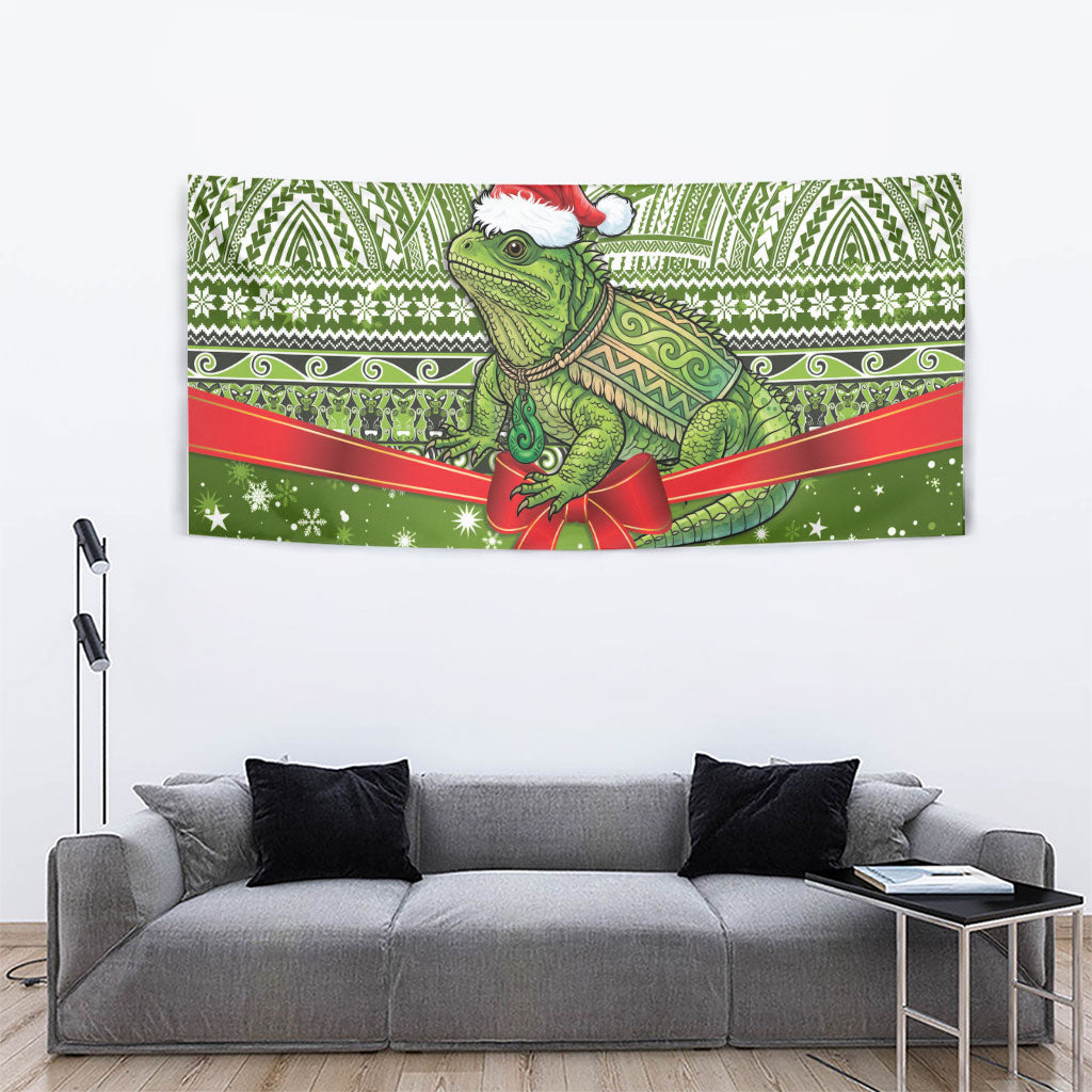 New Zealand Tuatara Christmas Tapestry Maori Inspired Knitted Patterns