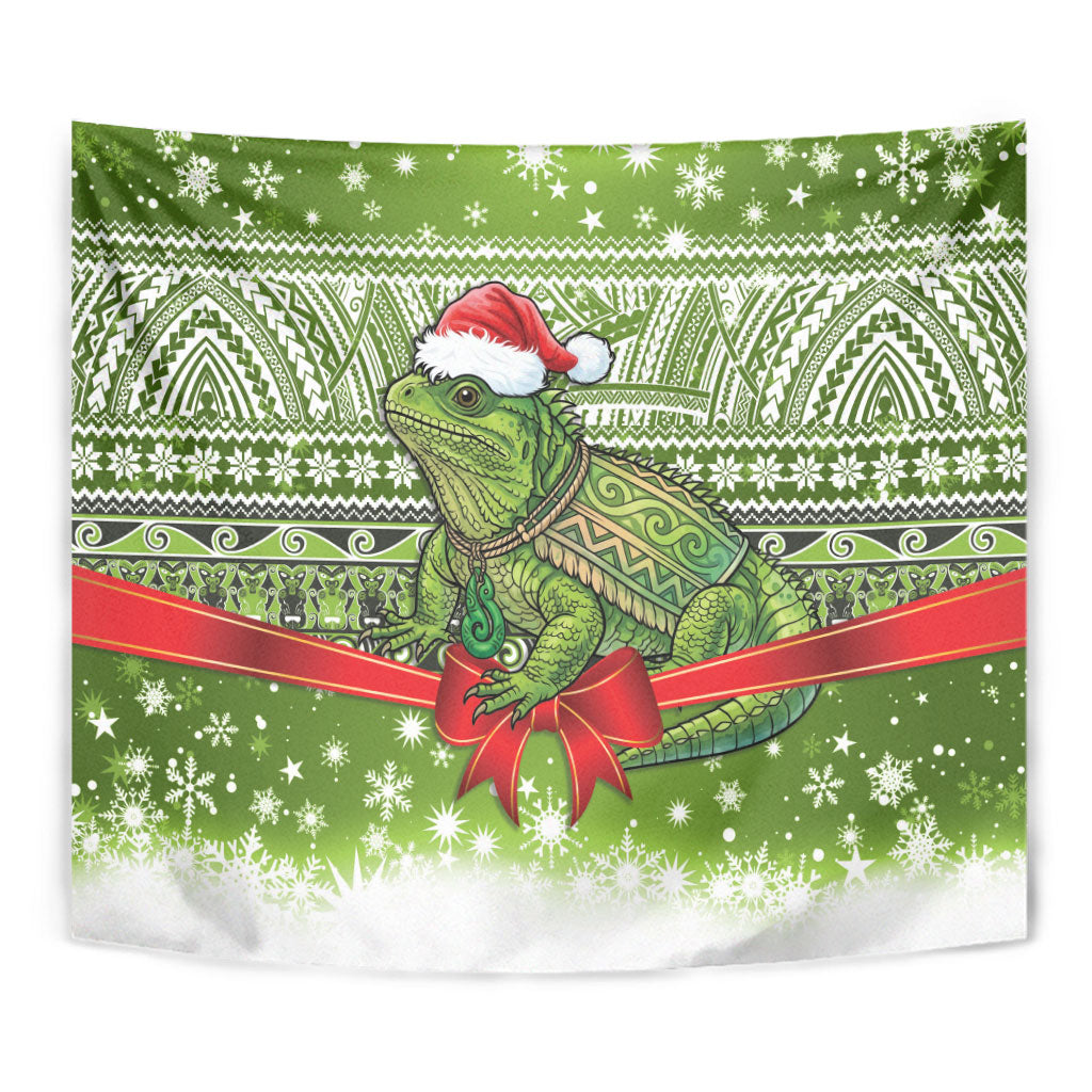 New Zealand Tuatara Christmas Tapestry Maori Inspired Knitted Patterns