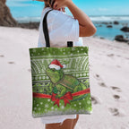 New Zealand Tuatara Christmas Tote Bag Maori Inspired Knitted Patterns