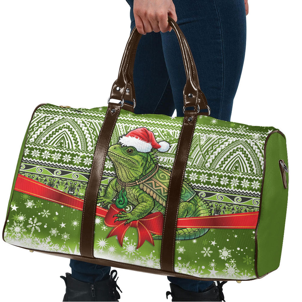 New Zealand Tuatara Christmas Travel Bag Maori Inspired Knitted Patterns
