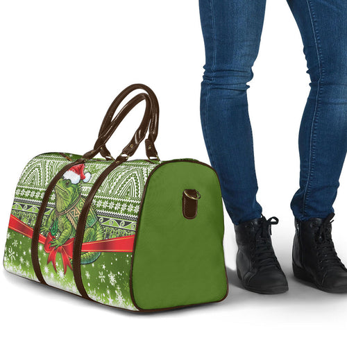 New Zealand Tuatara Christmas Travel Bag Maori Inspired Knitted Patterns