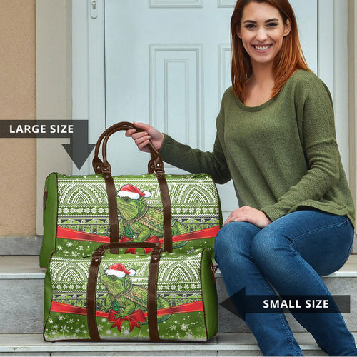 New Zealand Tuatara Christmas Travel Bag Maori Inspired Knitted Patterns