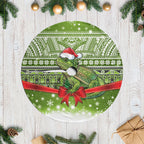 New Zealand Tuatara Christmas Tree Skirt Maori Inspired Knitted Patterns
