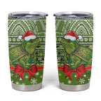 New Zealand Tuatara Christmas Tumbler Cup Maori Inspired Knitted Patterns