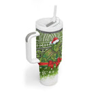 New Zealand Tuatara Christmas Tumbler With Handle Maori Inspired Knitted Patterns