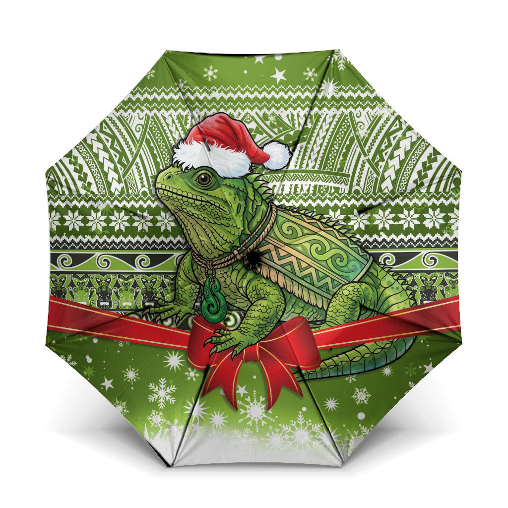 New Zealand Tuatara Christmas Umbrella Maori Inspired Knitted Patterns