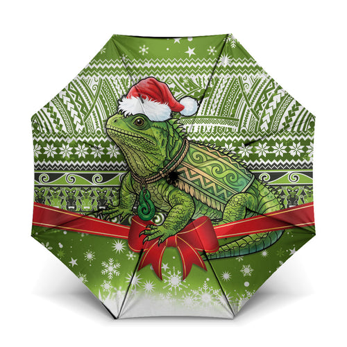 New Zealand Tuatara Christmas Umbrella Maori Inspired Knitted Patterns