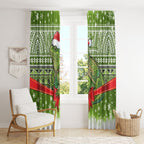 New Zealand Tuatara Christmas Window Curtain Maori Inspired Knitted Patterns