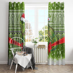 New Zealand Tuatara Christmas Window Curtain Maori Inspired Knitted Patterns