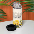 Melbourne Horse Racing Personalised 4 in 1 Can Cooler Tumbler Australian Horse With Yellow Roses