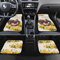 Melbourne Horse Racing Personalised Car Mats Australian Horse With Yellow Roses
