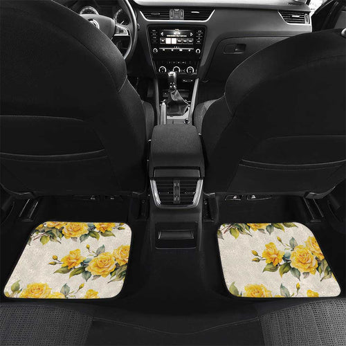 Melbourne Horse Racing Personalised Car Mats Australian Horse With Yellow Roses
