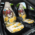 Melbourne Horse Racing Personalised Car Seat Cover Australian Horse With Yellow Roses